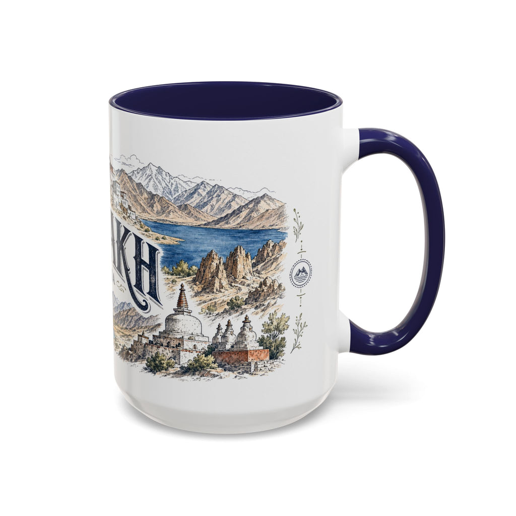 Ladakh Mug, India Travel Souvenir, Bucket List Gift, Accent Ceramic Coffee Mug 11oz 15oz