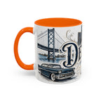 Detroit Coffee Mug | United States Travel Souvenir | Vintage Illustrated City Gift | 11 oz 15 oz Accent Mug