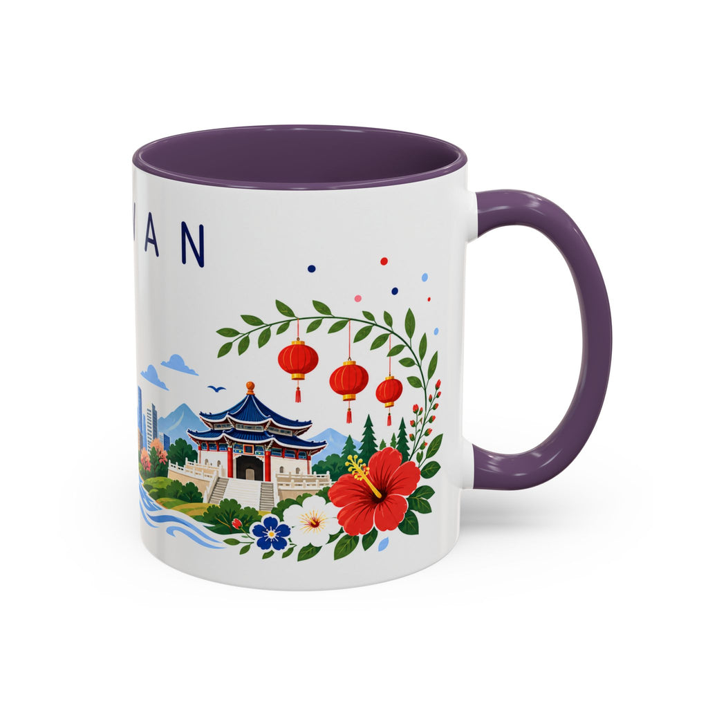 Taiwan Coffee Mug | Travel Souvenir Accent Mug | Place Gift Ceramic Cup 11oz 15oz