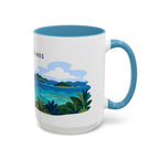 Virgin Islands National Park Coffee Mug | Solid Color Block Park Souvenir | 11oz 15oz Accent Mug