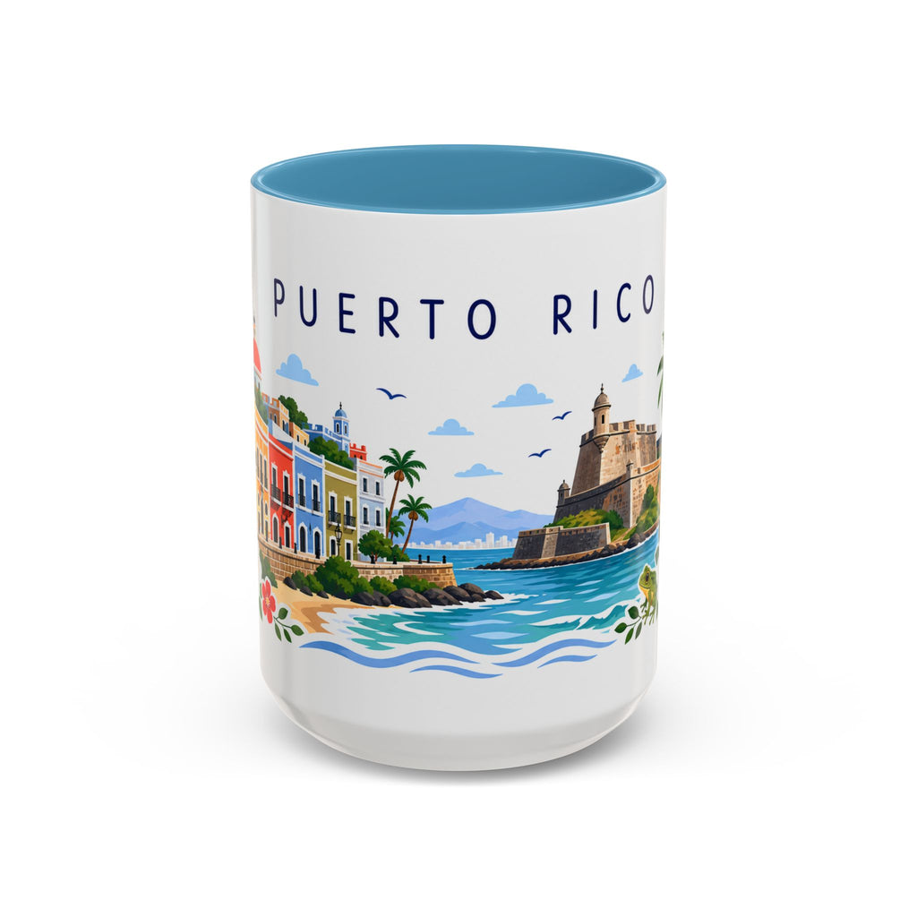 Puerto Rico Coffee Mug | Travel Souvenir Accent Mug | Place Gift Ceramic Cup 11oz 15oz