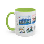 Vancouver Coffee Mug | Postage Stamp Collage Mug | Travel Souvenir Accent Cup 11oz 15oz
