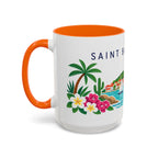 Saint Barthélemy Coffee Mug | Travel Souvenir Accent Mug | Country Gift Ceramic Cup 11oz 15oz