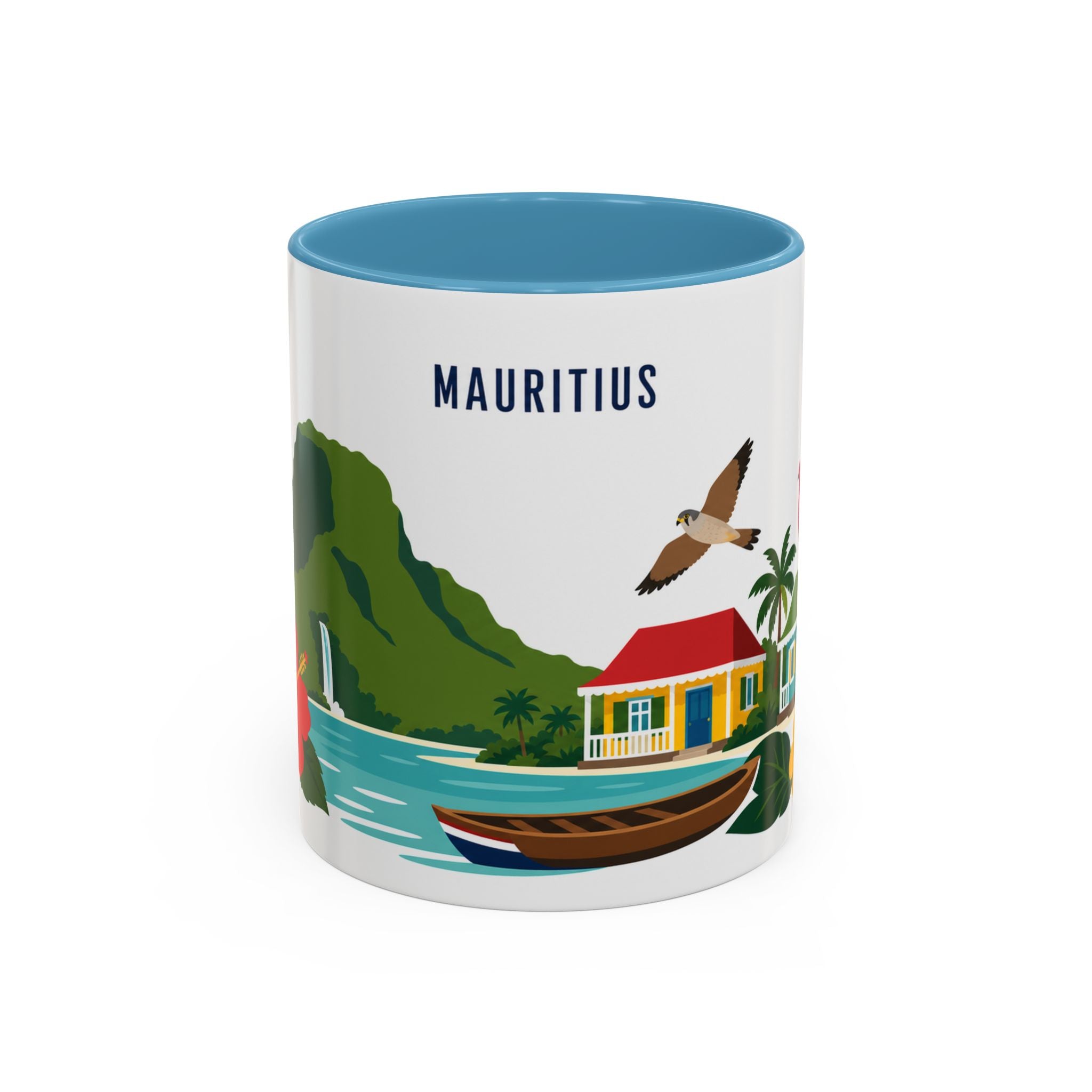 Mauritius Coffee Mug | Travel Souvenir Accent Mug | Country Gift Ceramic Cup 11oz 15oz