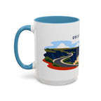 Great Ocean Road Coffee Mug | Travel Destination Souvenir Gift | Accent Color Ceramic 11oz 15oz