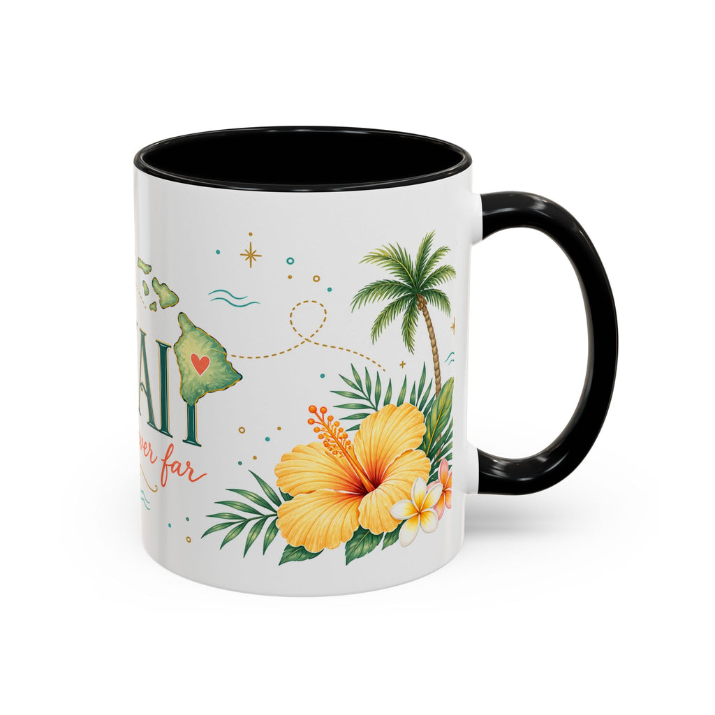Hawaii State Map Mug | Moving Away Gift | Long Distance Friendship Coffee Cup