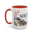 South Korea Home Country Mug | Moving Away Gift | Long Distance Friendship | 11 oz 15 oz Accent Mug