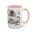 Istanbul Travel Mug | European City Souvenir Accent Coffee Mug | 11oz 15oz Ceramic Cup