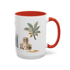 Dubai Coffee Mug | United Arab Emirates Travel Souvenir | Porcelain Decal City Gift | 11oz 15oz Accent Mug