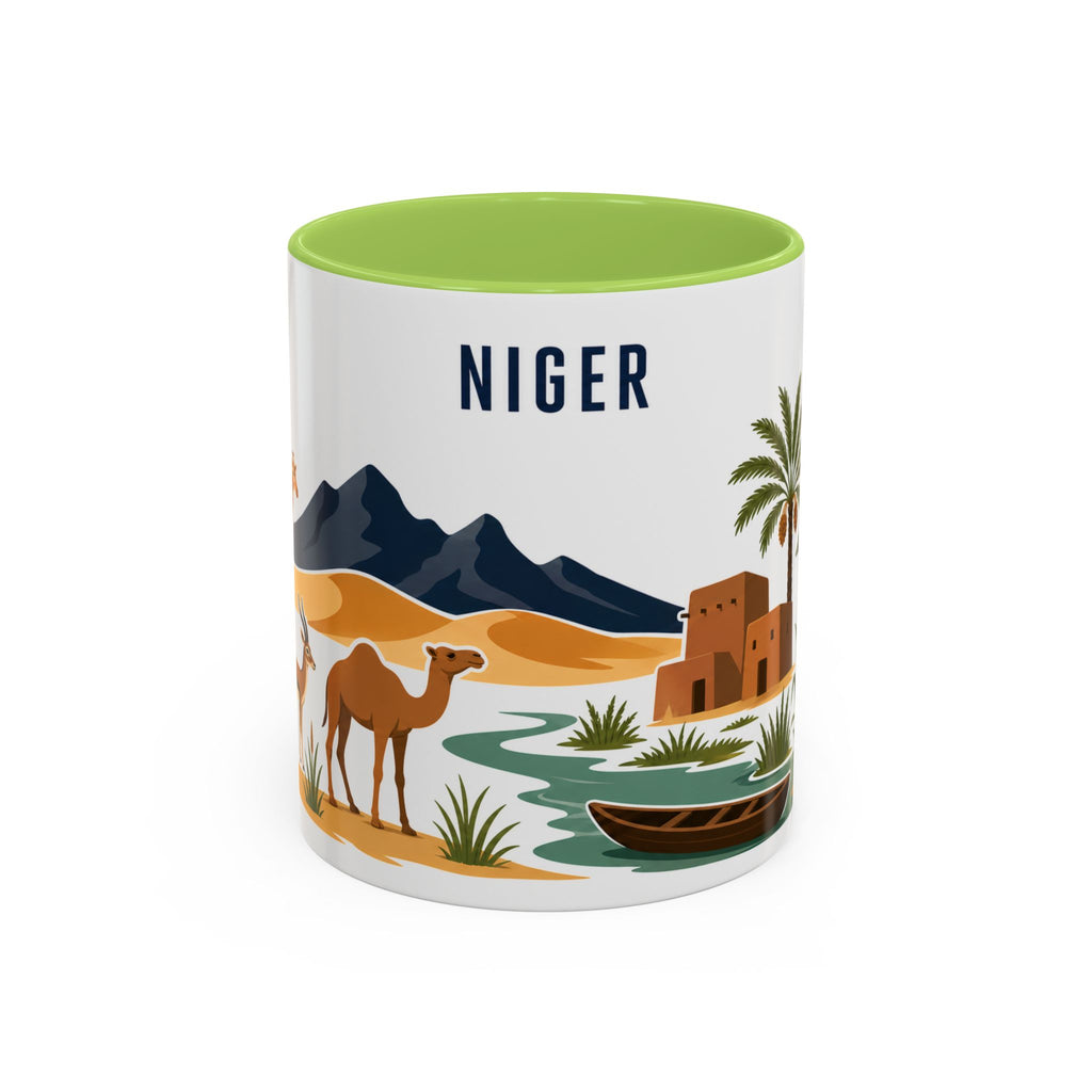 Niger Coffee Mug | Travel Souvenir Accent Mug | Country Gift Ceramic Cup 11oz 15oz