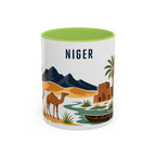 Niger Coffee Mug | Travel Souvenir Accent Mug | Country Gift Ceramic Cup 11oz 15oz