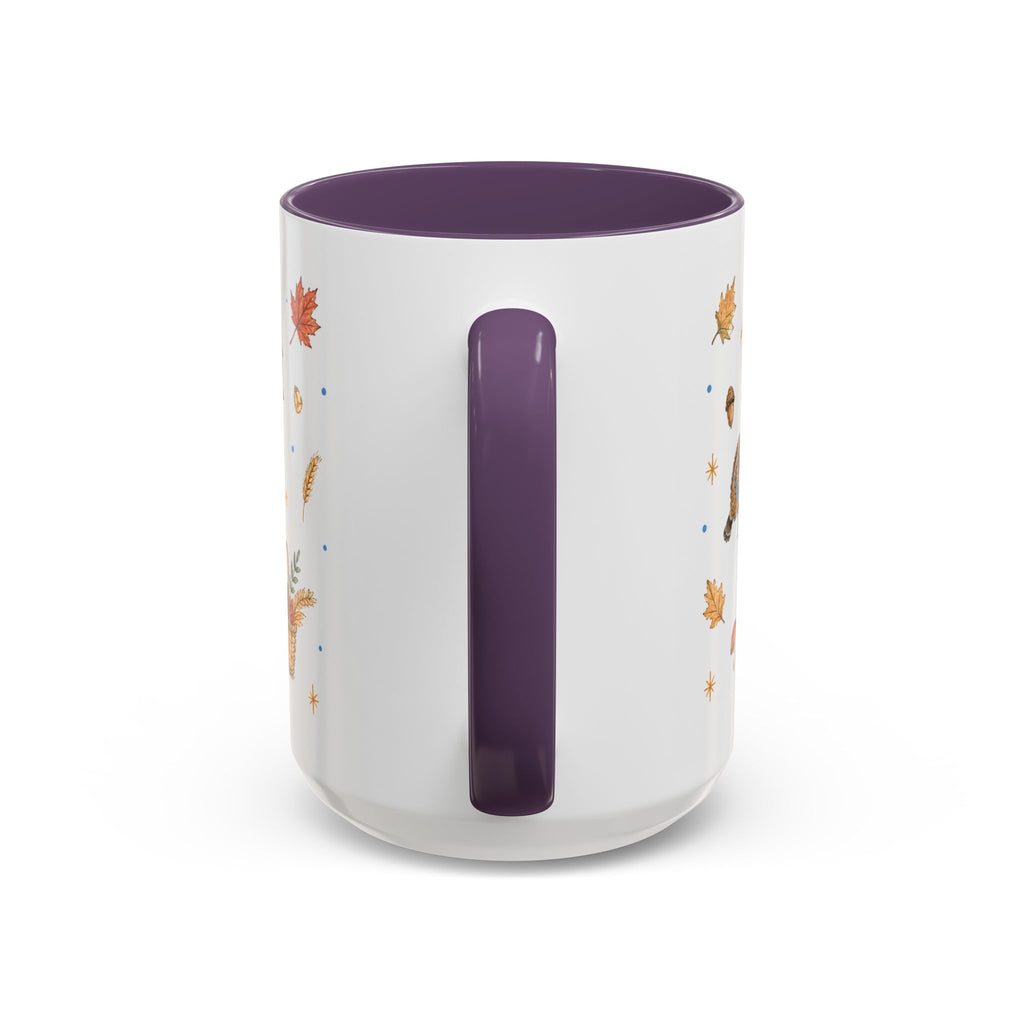 Thanksgiving Turkey Mug | Friendly Woodland Watercolor Gift | Autumn Accent Cup 11oz 15oz