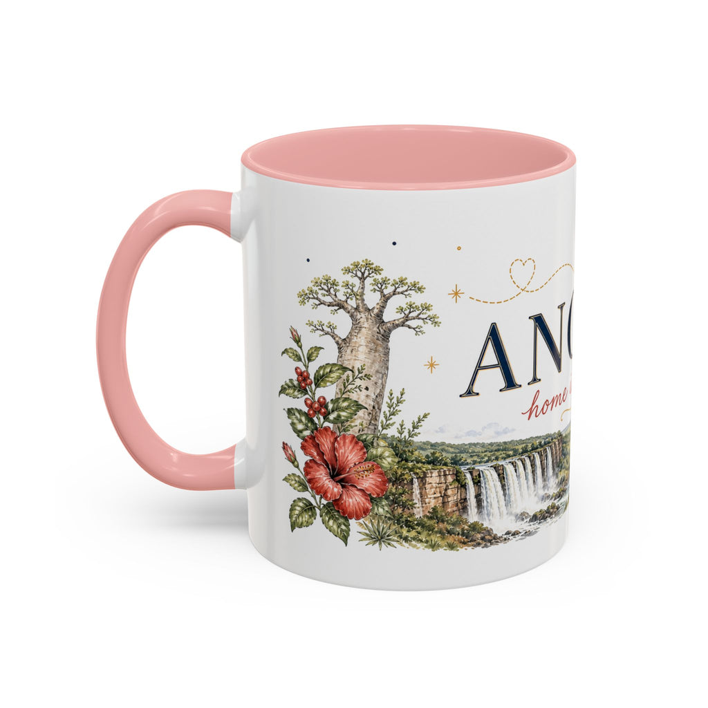 Angola Home Country Mug | Moving Away Gift | Long Distance Friendship | 11 oz 15 oz Accent Mug