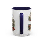 Madrid Coffee Mug | Spain Travel Souvenir | Vintage Illustrated City Gift | 11 oz 15 oz Accent Mug