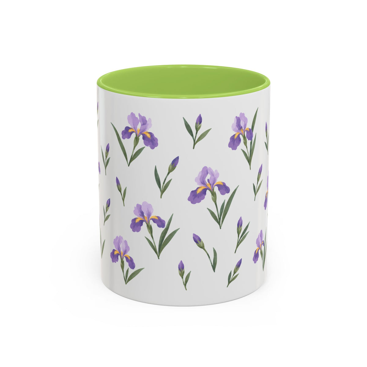 Tennessee Iris Mug, State Flower Floral Coffee Cup, 11oz Botanical Gift