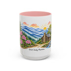 Great Smoky Mountains National Park Mug | US Travel Souvenir Accent Coffee Mug | 11oz 15oz Ceramic Cup