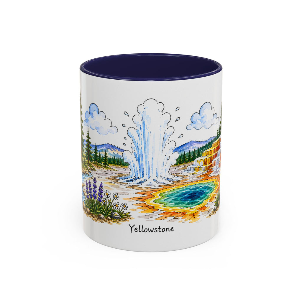 Yellowstone National Park Mug | US Travel Souvenir Accent Coffee Mug | 11oz 15oz Ceramic Cup