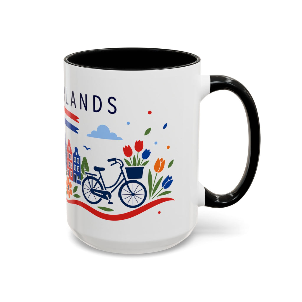 Netherlands Coffee Mug | Travel Souvenir Accent Mug | Country Gift Ceramic Cup 11oz 15oz