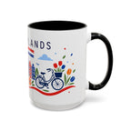 Netherlands Coffee Mug | Travel Souvenir Accent Mug | Country Gift Ceramic Cup 11oz 15oz