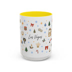 Las Vegas Christmas Mug | Watercolor City Souvenir, Travel Memories (11oz, 15oz)