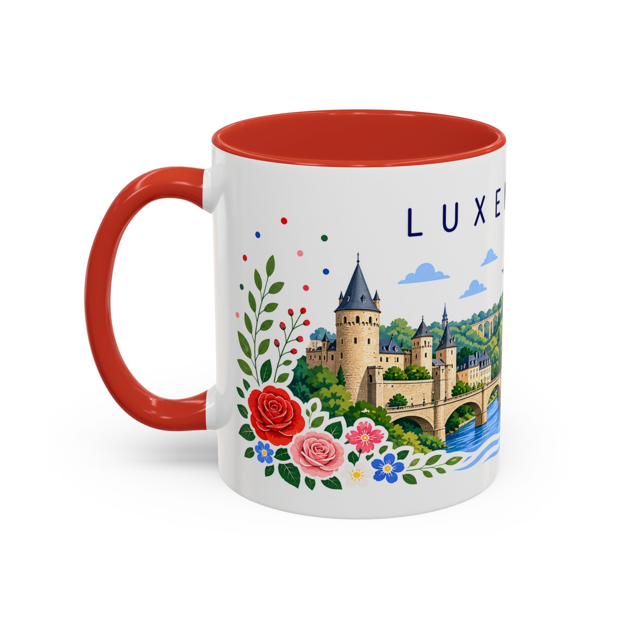 Luxembourg Coffee Mug | Travel Souvenir Accent Mug | Place Gift Ceramic Cup 11oz 15oz