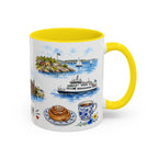 Stockholm Illustrated Travel Mug | City Souvenir Accent Coffee Mug | 11oz 15oz Ceramic Cup