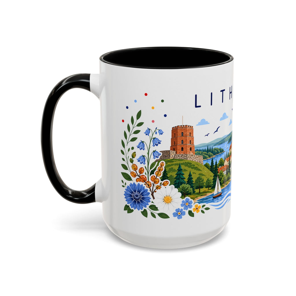 Lithuania Coffee Mug | Travel Souvenir Accent Mug | Place Gift Ceramic Cup 11oz 15oz