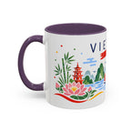 Vietnam Coffee Mug | Travel Souvenir Accent Mug | Country Gift Ceramic Cup 11oz 15oz