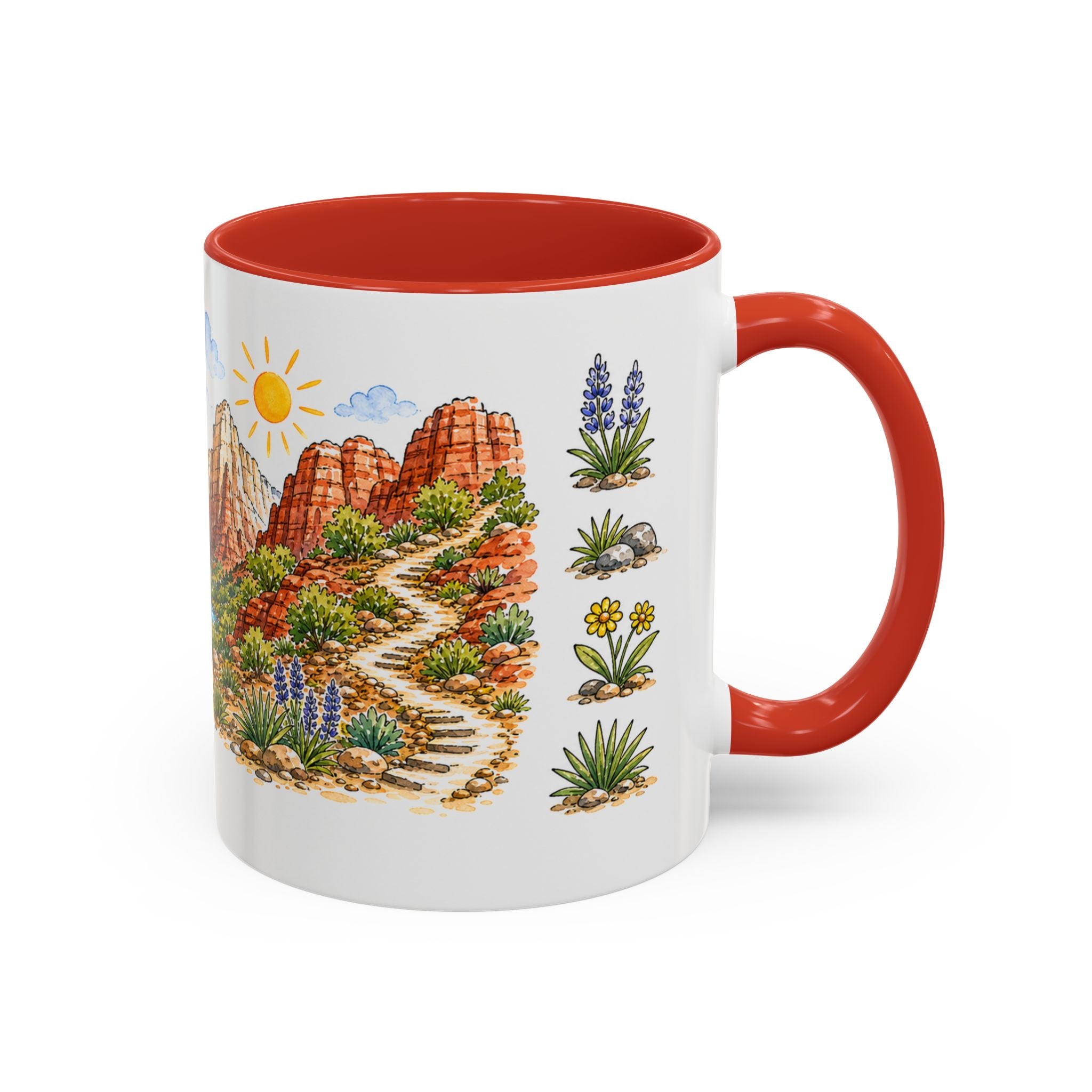 Zion National Park Mug | US Travel Souvenir Accent Coffee Mug | 11oz 15oz Ceramic Cup