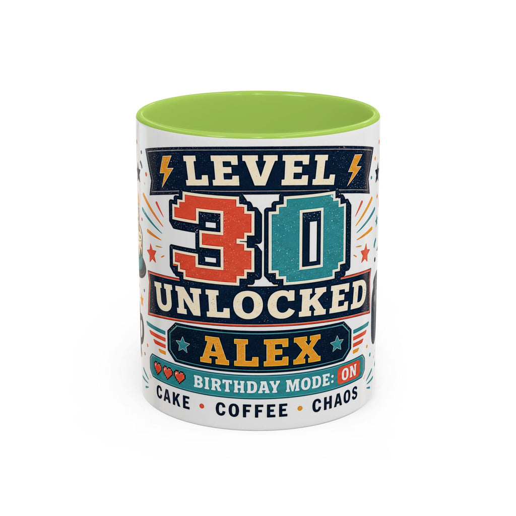 Custom Gamer Birthday Mug | Level Unlocked Name Age Coffee Cup