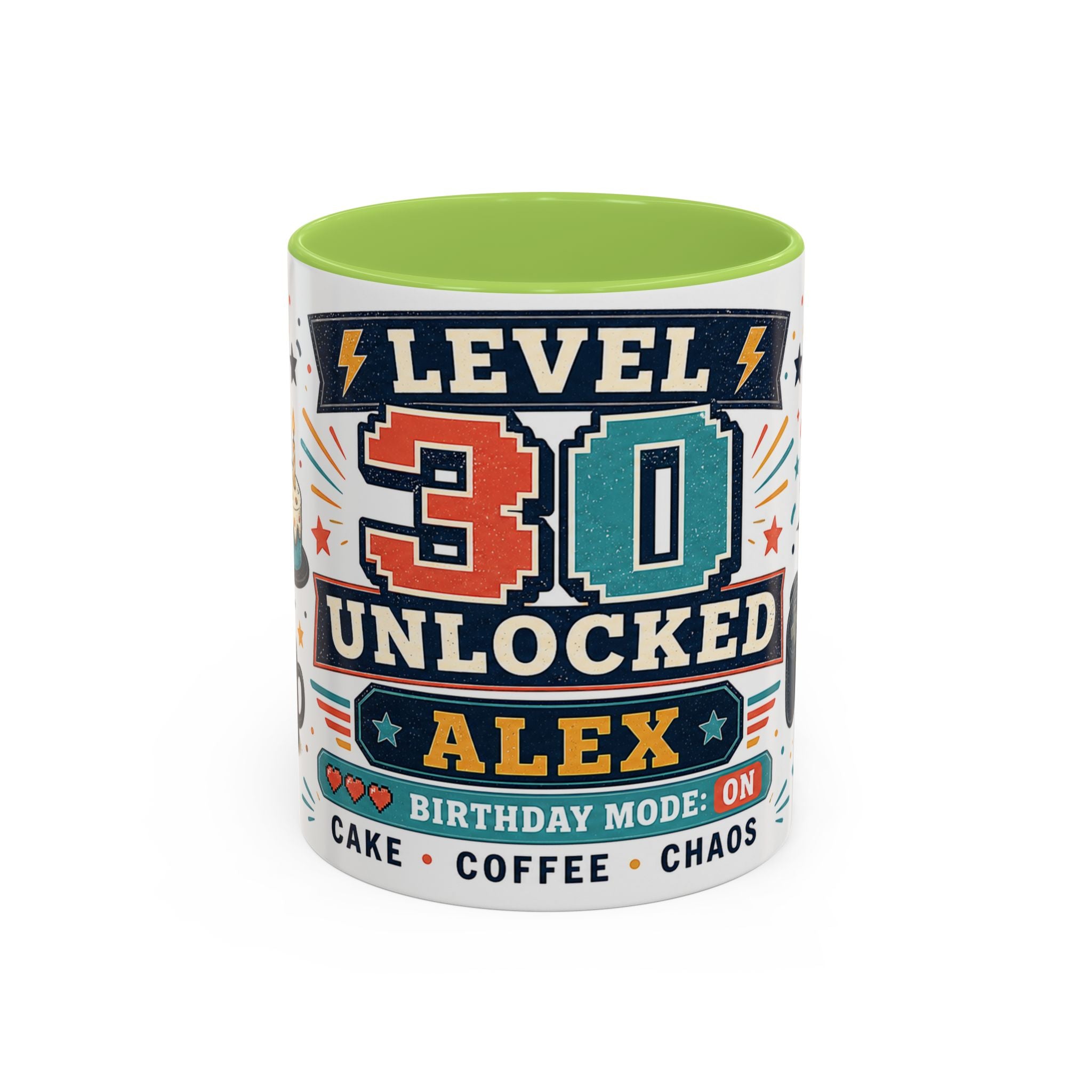 Custom Gamer Birthday Mug | Level Unlocked Name Age Coffee Cup