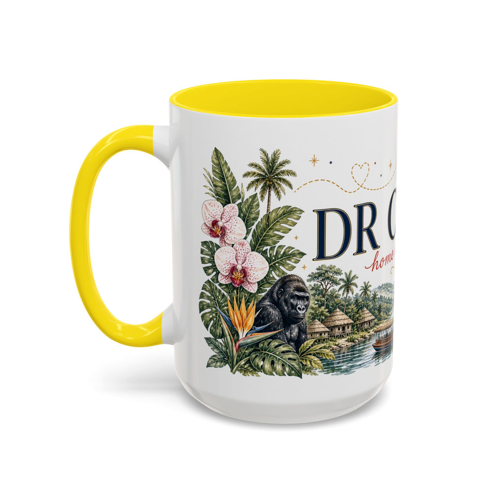 DR Congo Home Country Mug | Moving Away Gift | Long Distance Friendship | 11 oz 15 oz Accent Mug