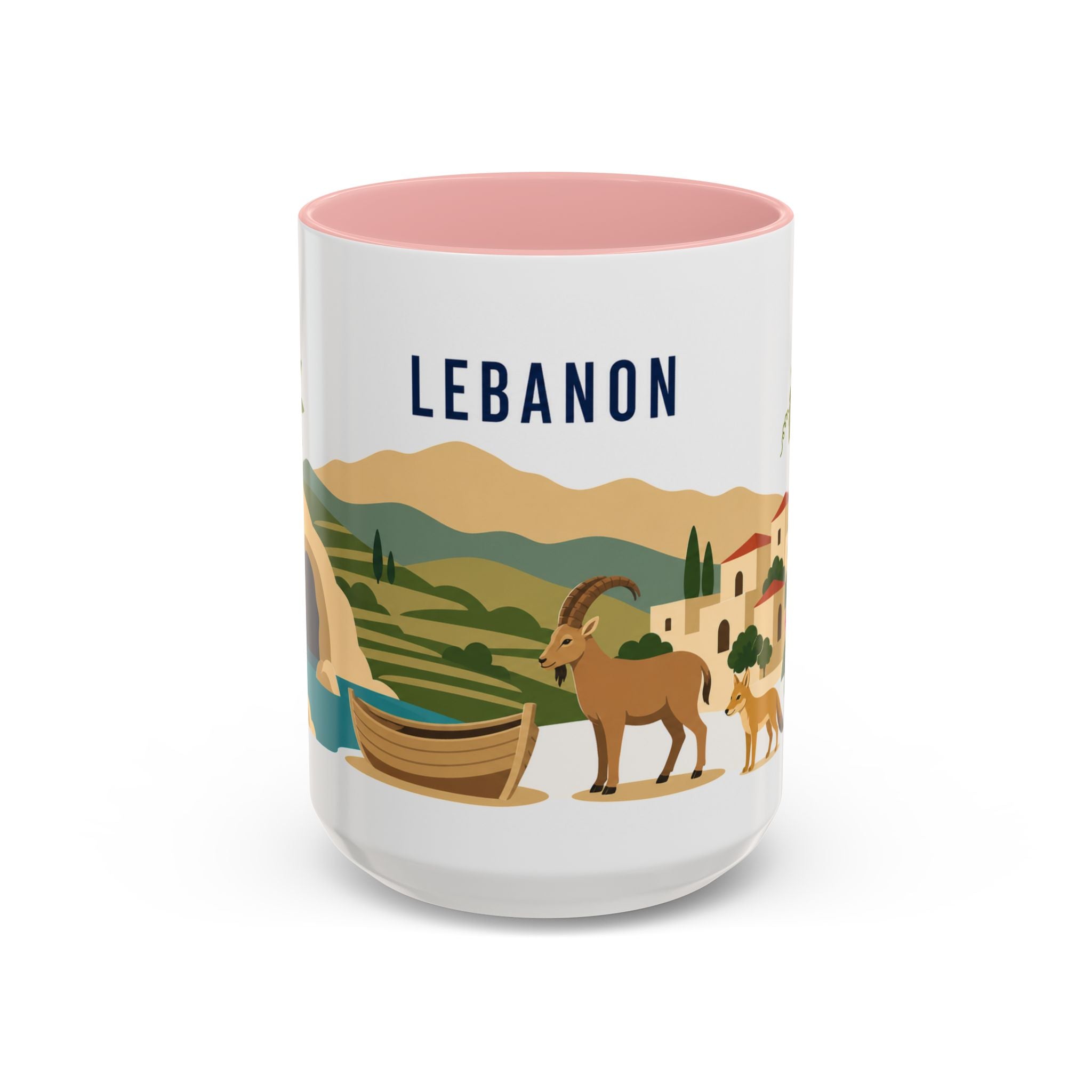 Lebanon Coffee Mug | Travel Souvenir Accent Mug | Country Gift Ceramic Cup 11oz 15oz
