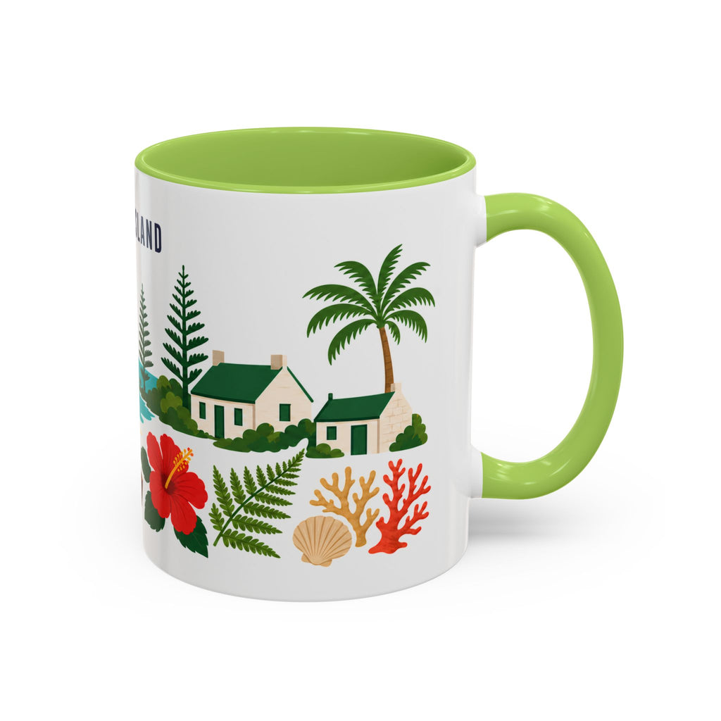 Norfolk Island Coffee Mug | Travel Souvenir Accent Mug | Country Gift Ceramic Cup 11oz 15oz