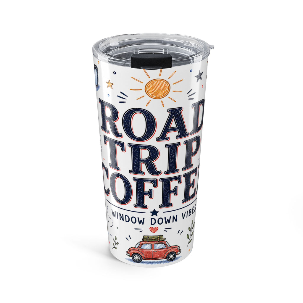Road Trip Coffee 20oz Tumbler | Travel Lover Gift | Insulated Stainless Steel Travel Cup