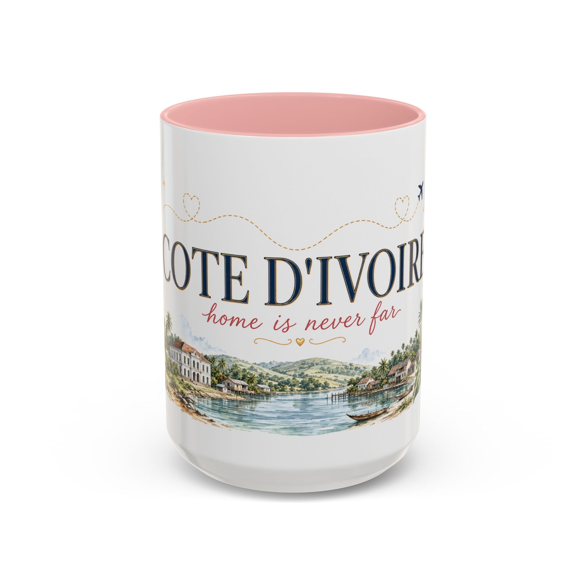 Cote d'Ivoire Home Country Mug | Moving Away Gift | Long Distance Friendship | 11 oz 15 oz Accent Mug