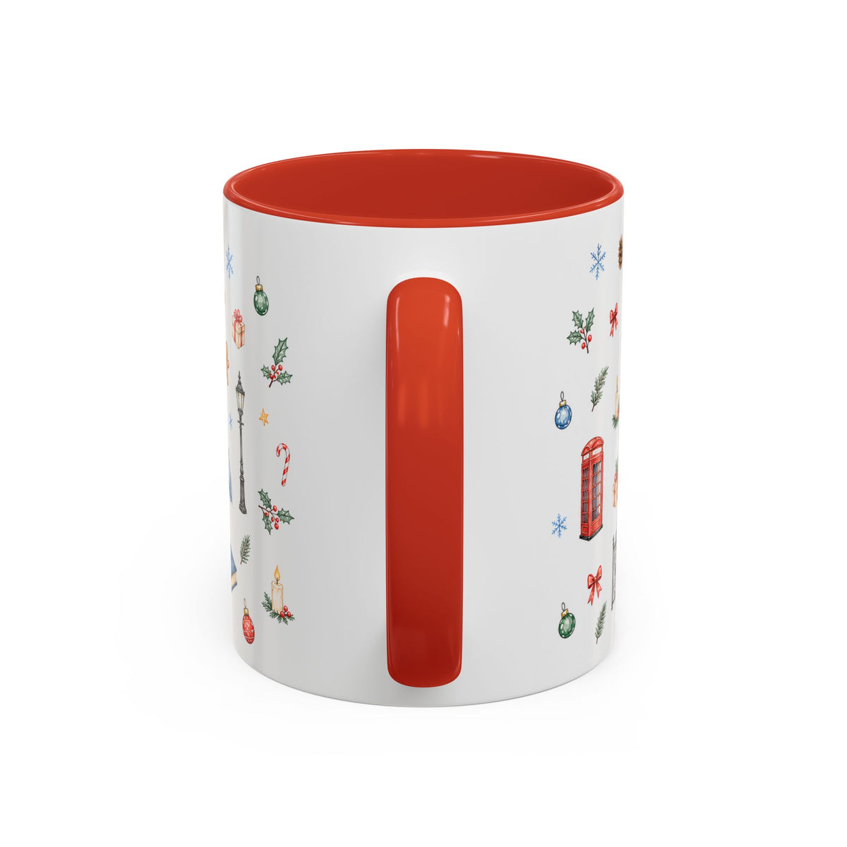 London Christmas Mug | Watercolor City Souvenir, Travel Memories, Ceramic Coffee Cup