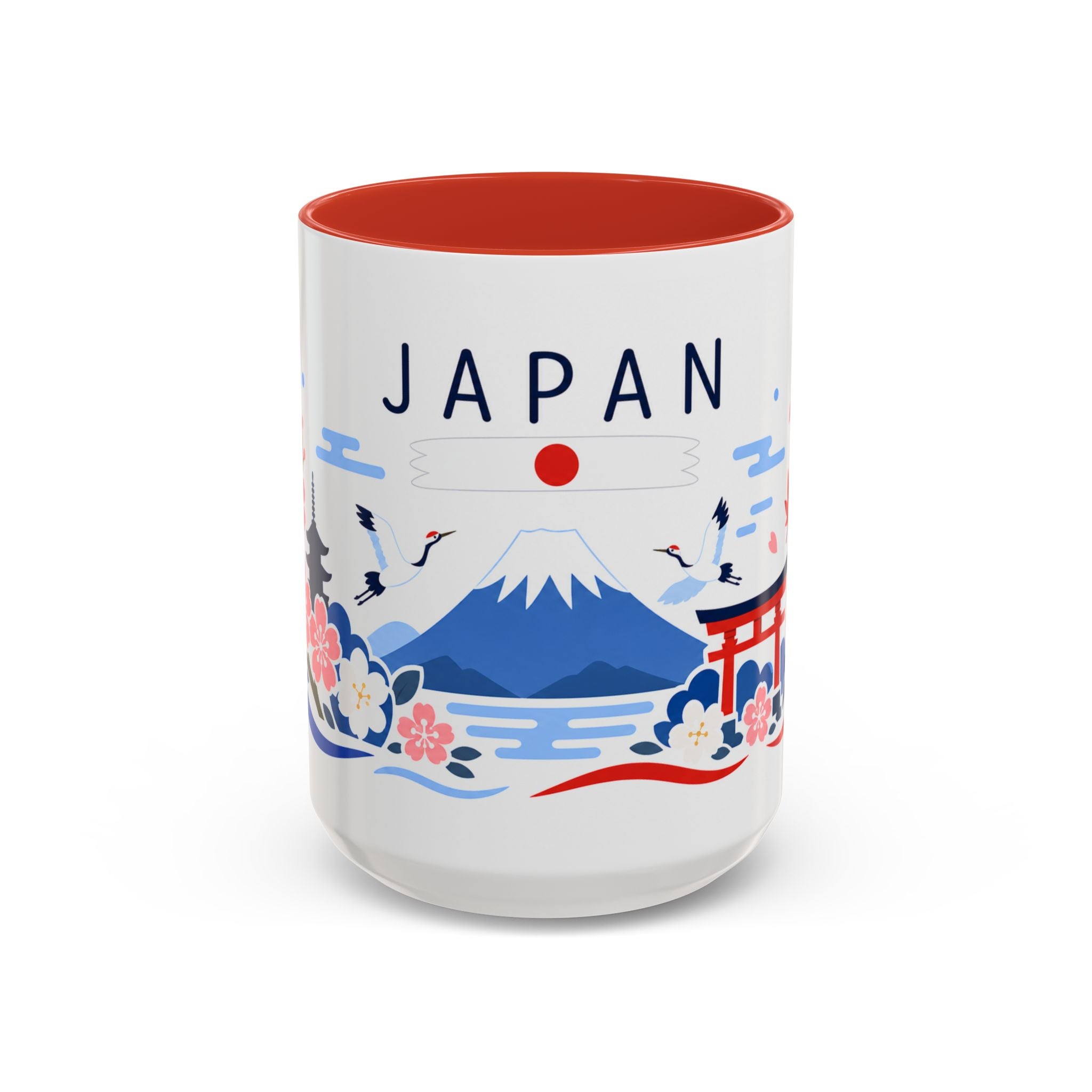 Japan Coffee Mug | Travel Souvenir Accent Mug | Country Gift Ceramic Cup 11oz 15oz