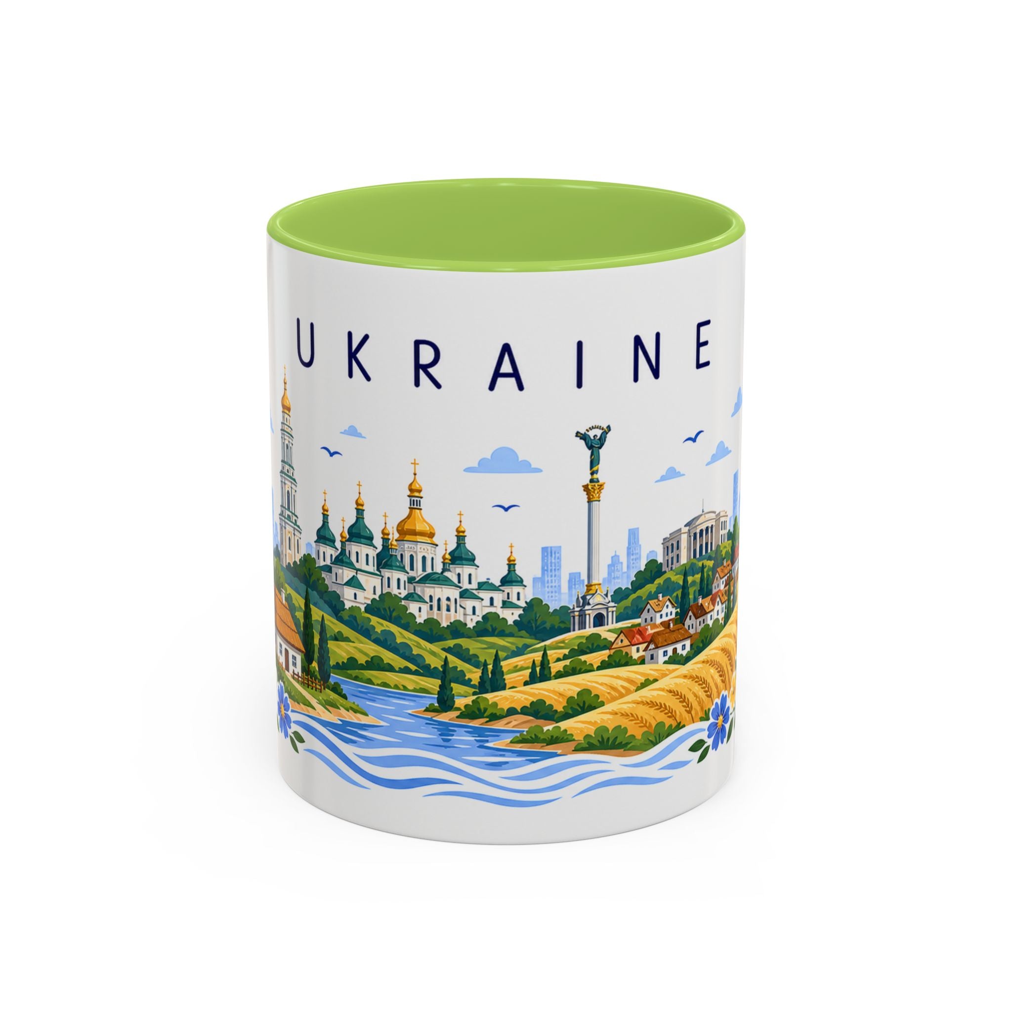 Ukraine Coffee Mug | Travel Souvenir Accent Mug | Place Gift Ceramic Cup 11oz 15oz
