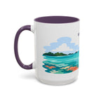 Biscayne National Park Coffee Mug | Solid Color Block Park Souvenir | 11oz 15oz Accent Mug