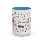 London Christmas Mug | Watercolor City Souvenir, Travel Memories, Ceramic Coffee Cup