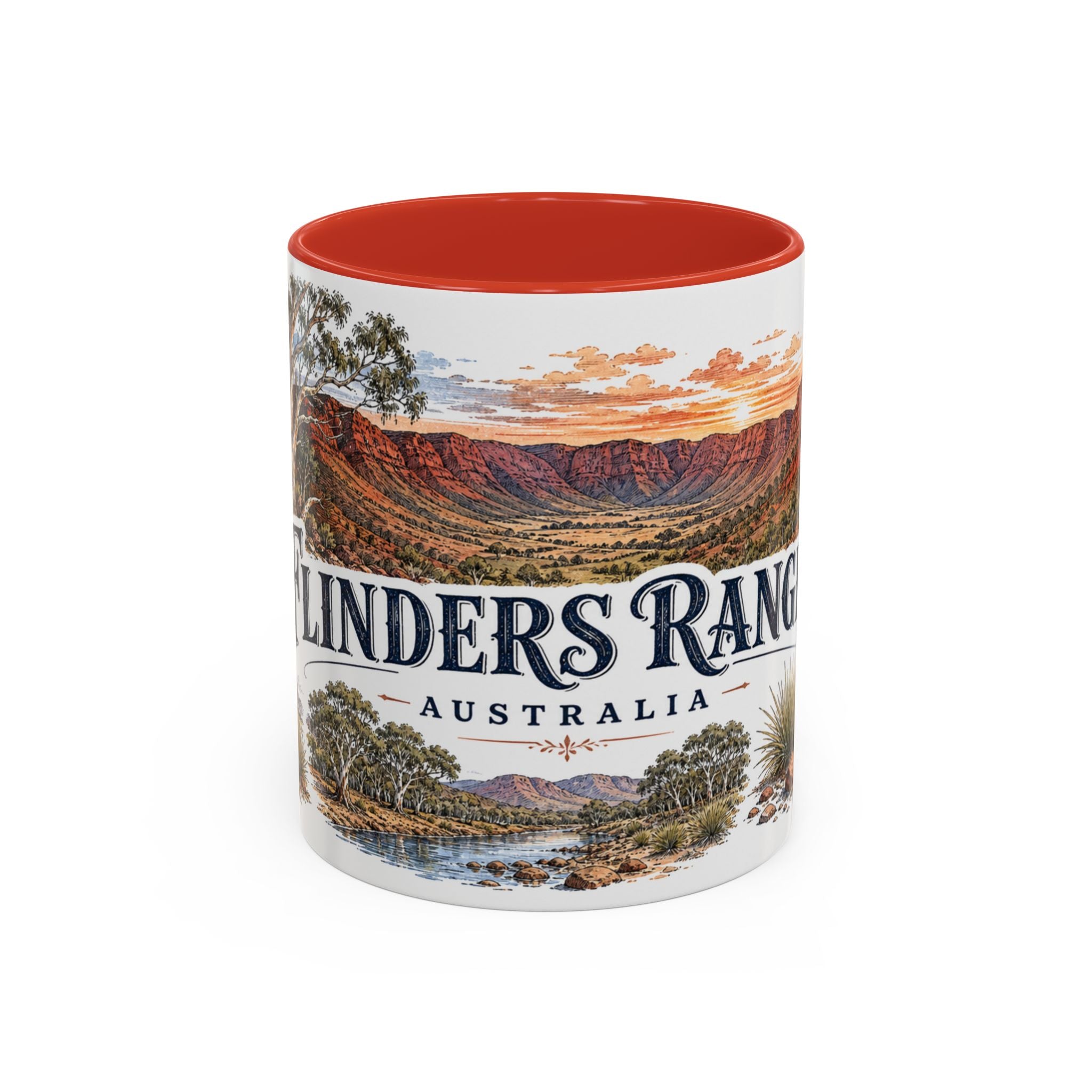 Flinders Ranges Mug, Australia Travel Souvenir, Bucket List Gift, Accent Ceramic Coffee Mug 11oz 15oz
