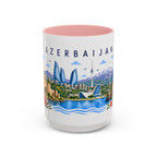 Azerbaijan Coffee Mug | Travel Souvenir Accent Mug | Place Gift Ceramic Cup 11oz 15oz
