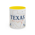 Texas State Map Mug | Bluebonnet Botanical Design, Home Reminder Coffee Cup