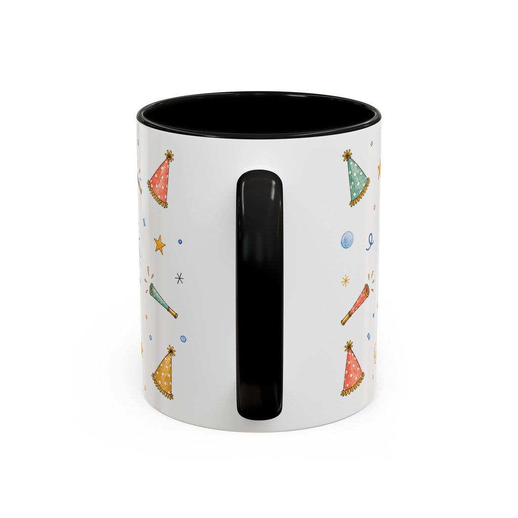 New Year Midnight Mug | Candle Firework Watercolor Party Gift | Accent Cup 11oz 15oz
