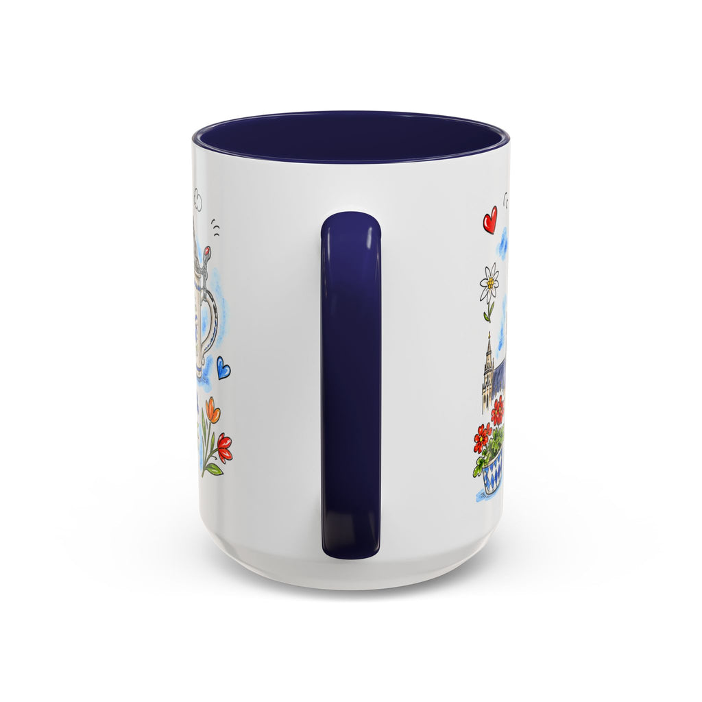 Munich Travel Mug | European City Souvenir Accent Coffee Mug | 11oz 15oz Ceramic Cup