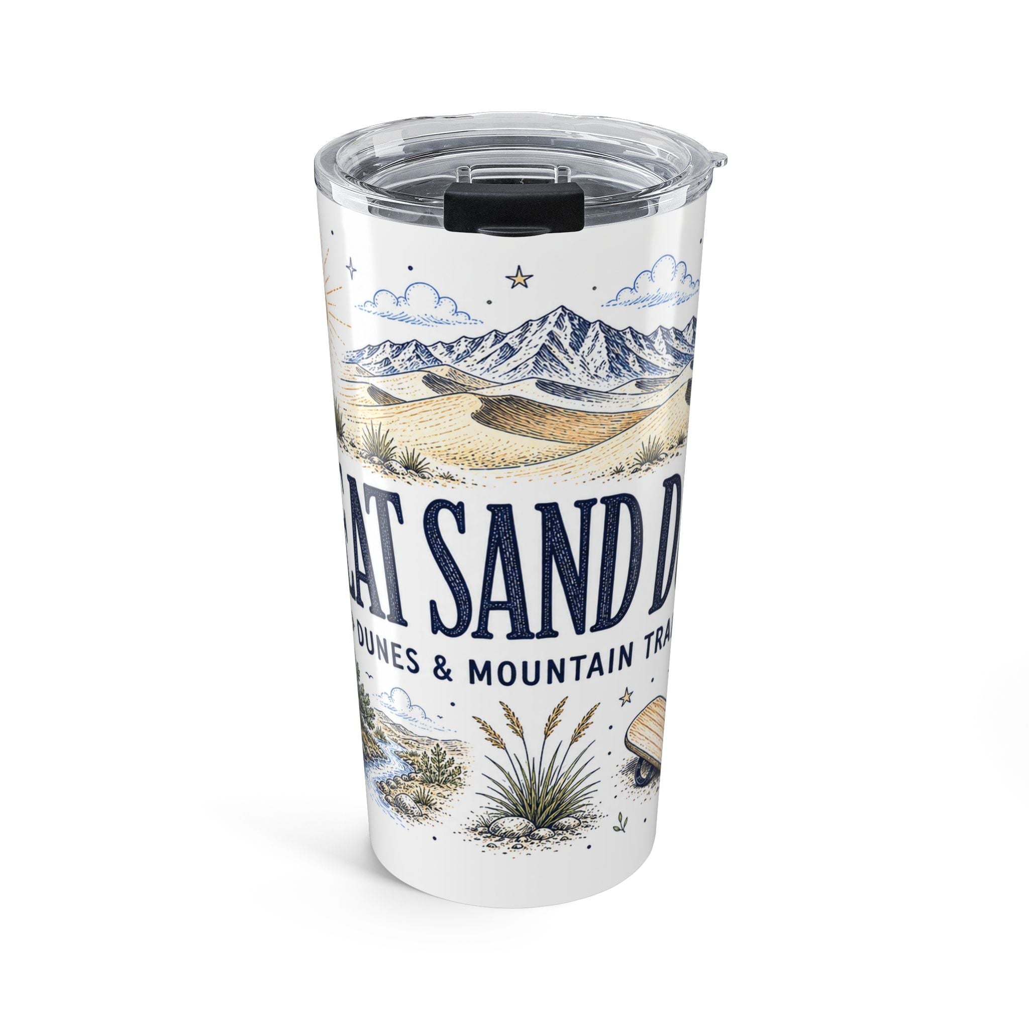 Great Sand Dunes National Park 20oz Tumbler | Colorado Desert Mountain Dunes Gift | Insulated Stainless Steel Travel Cup