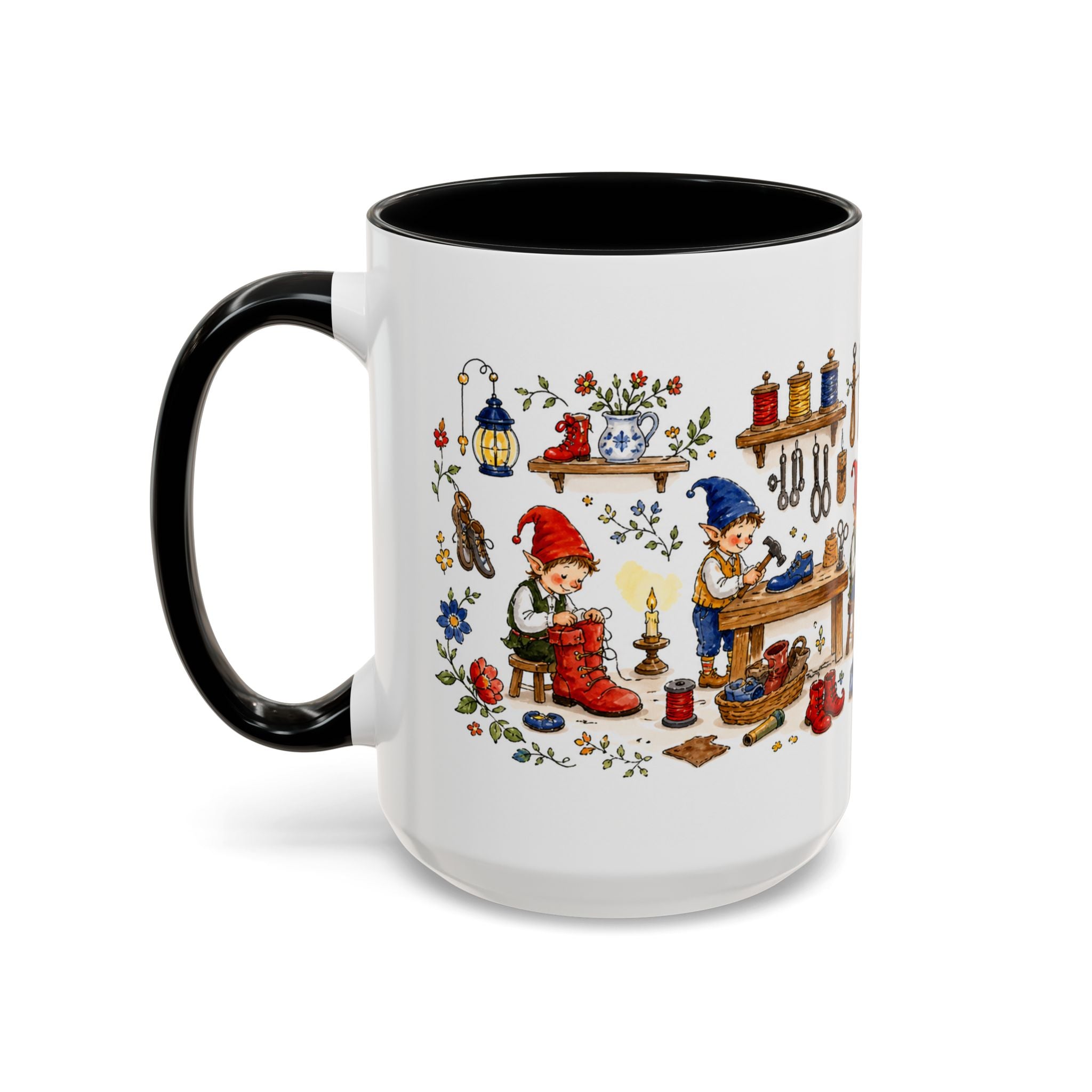 Elves and the Shoemaker Mug | Storybook Accent Coffee Mug | EveryLegend