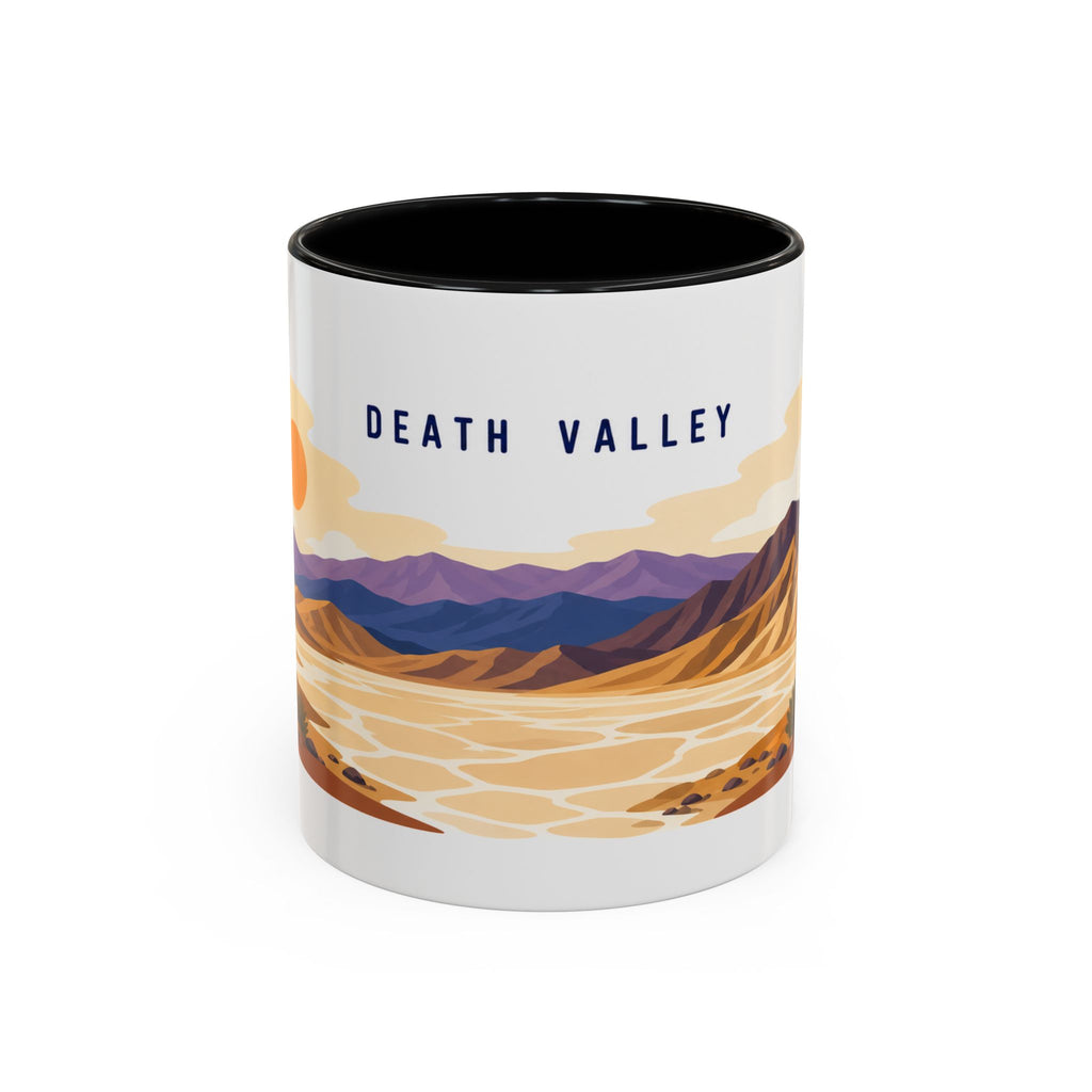 Death Valley National Park Coffee Mug | Solid Color Block Park Souvenir | 11oz 15oz Accent Mug