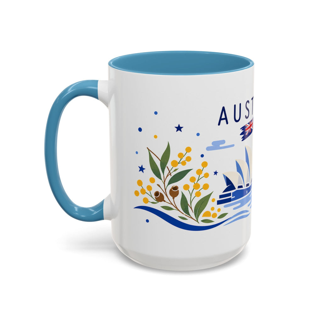 Australia Coffee Mug | Travel Souvenir Accent Mug | Country Gift Ceramic Cup 11oz 15oz